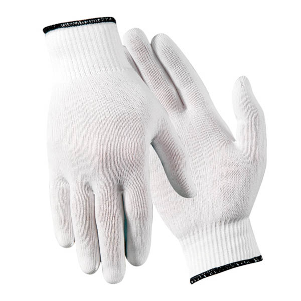 M113 Wells Lamont Industrial Full Finger Continuous Nylon Medical Nylon Glove Liners w/ Extended Cuffs